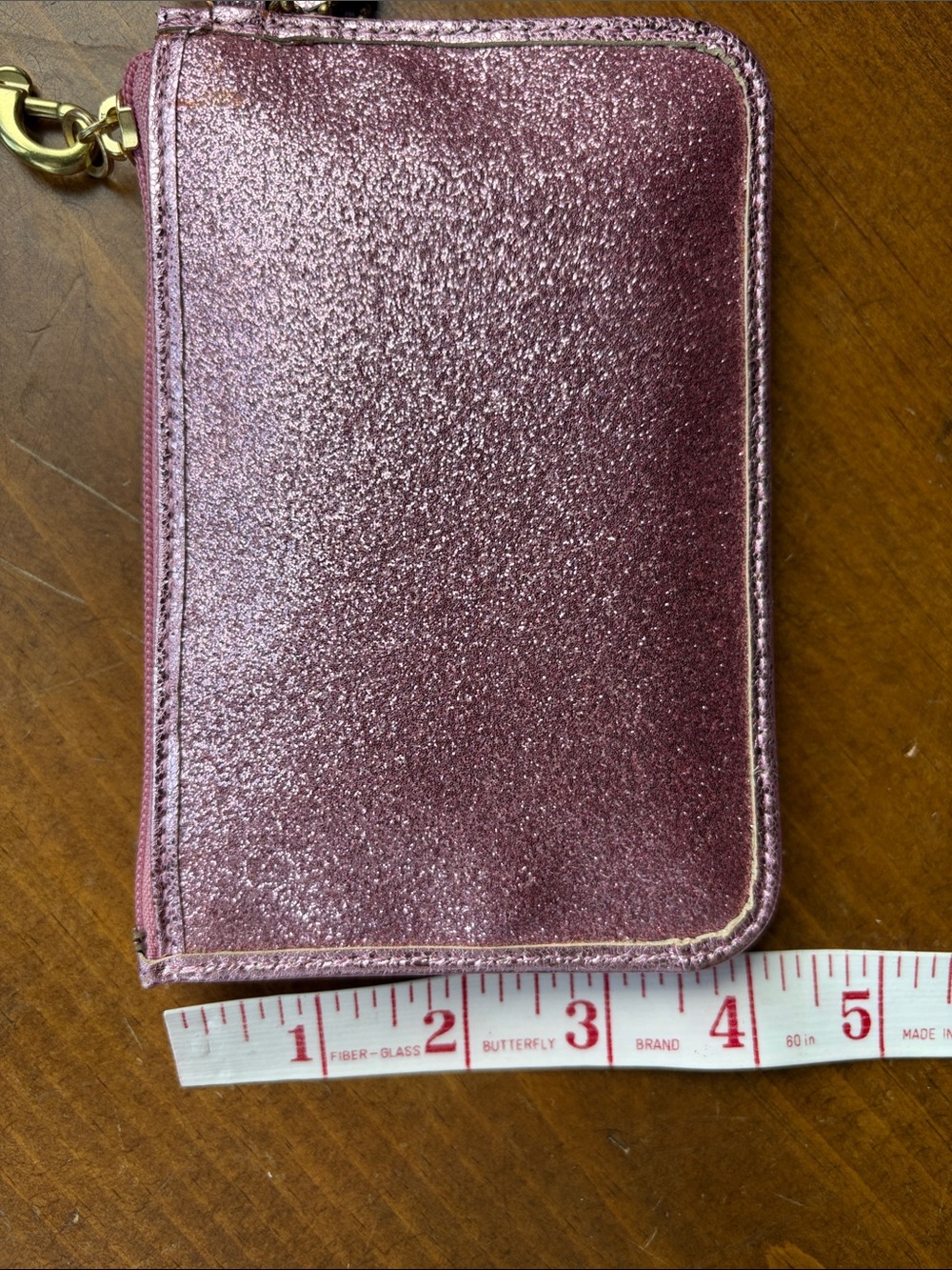 Coach Pink Glitter Sparkle Shimmering Wristlet - Picture 6 of 9